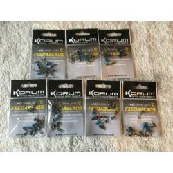 adv 119 / NIEUW set 7 pakjes feedabeats KORUM