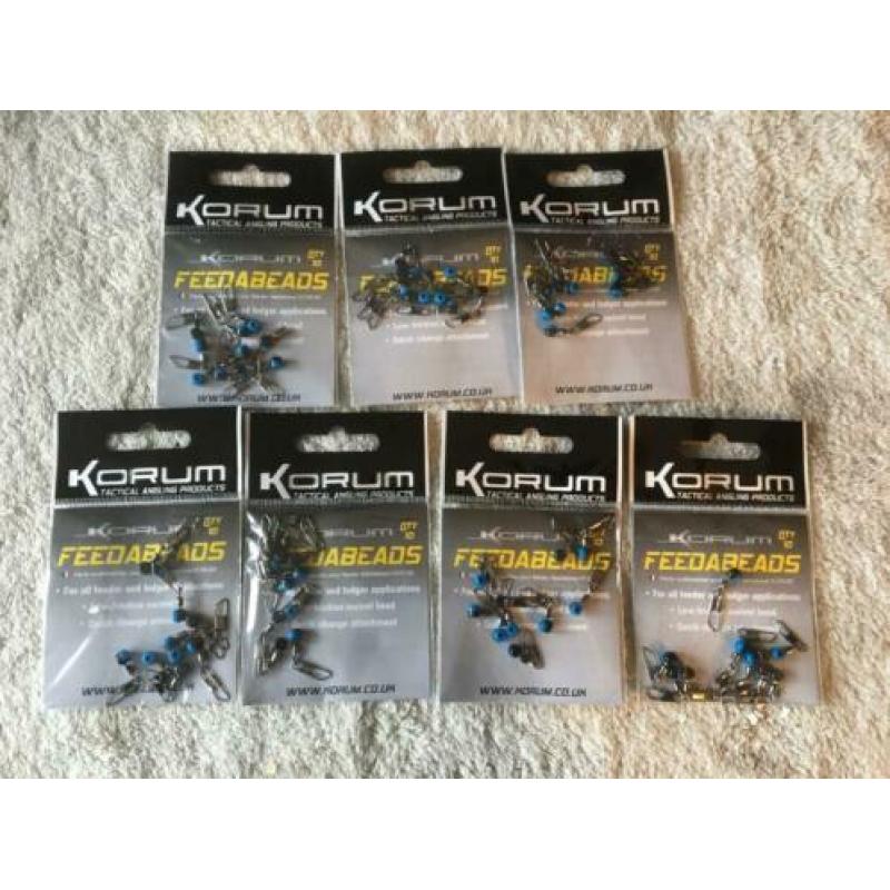 adv 119 / NIEUW set 7 pakjes feedabeats KORUM