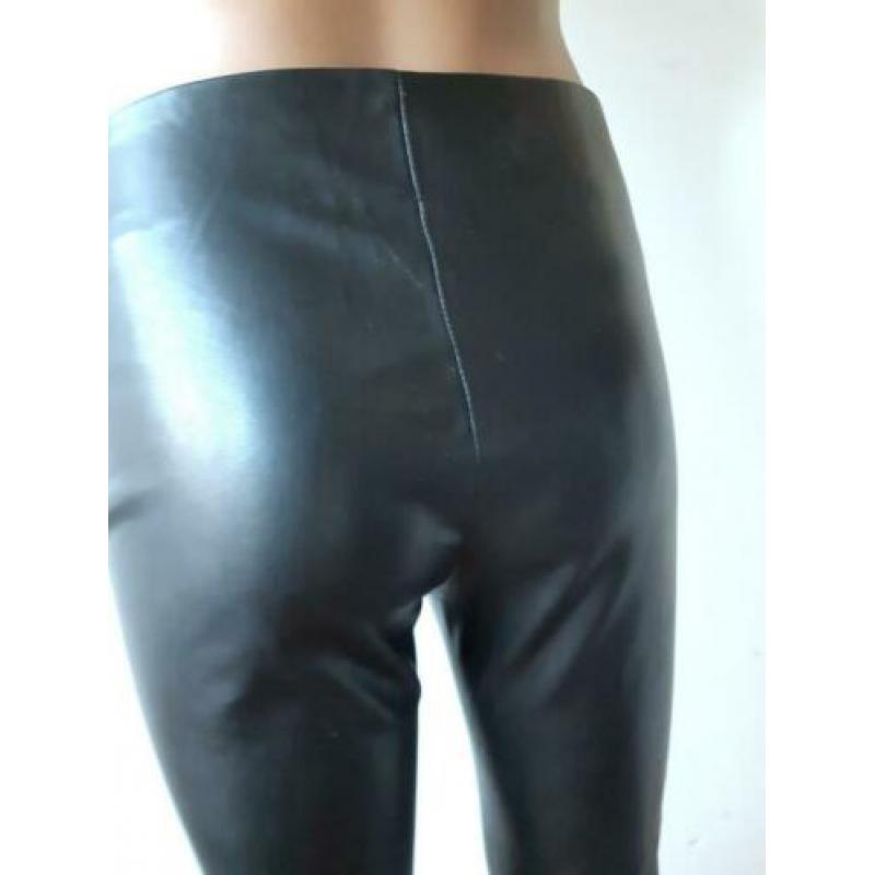 Pu leer stretch broek, mt 36 TREND one
