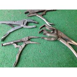 Set van 4 griptangen / lastangen