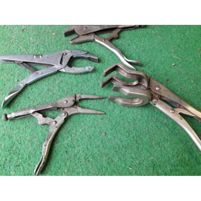 Set van 4 griptangen / lastangen