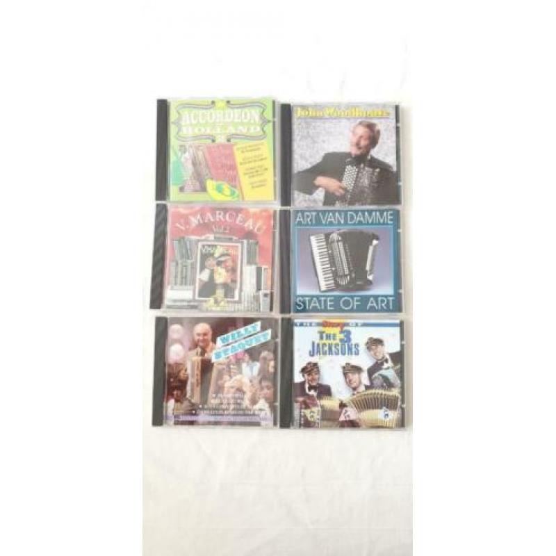 Mooi Collectie van 21 cd's Accordeon muziek diverse titels