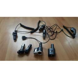 Collectie 12V auto adapters/opladers