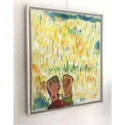 Schilderij Jan Oosterman 'Rendez-Vous' 1995