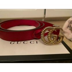 Originele gucci riem rood met ribbellogo