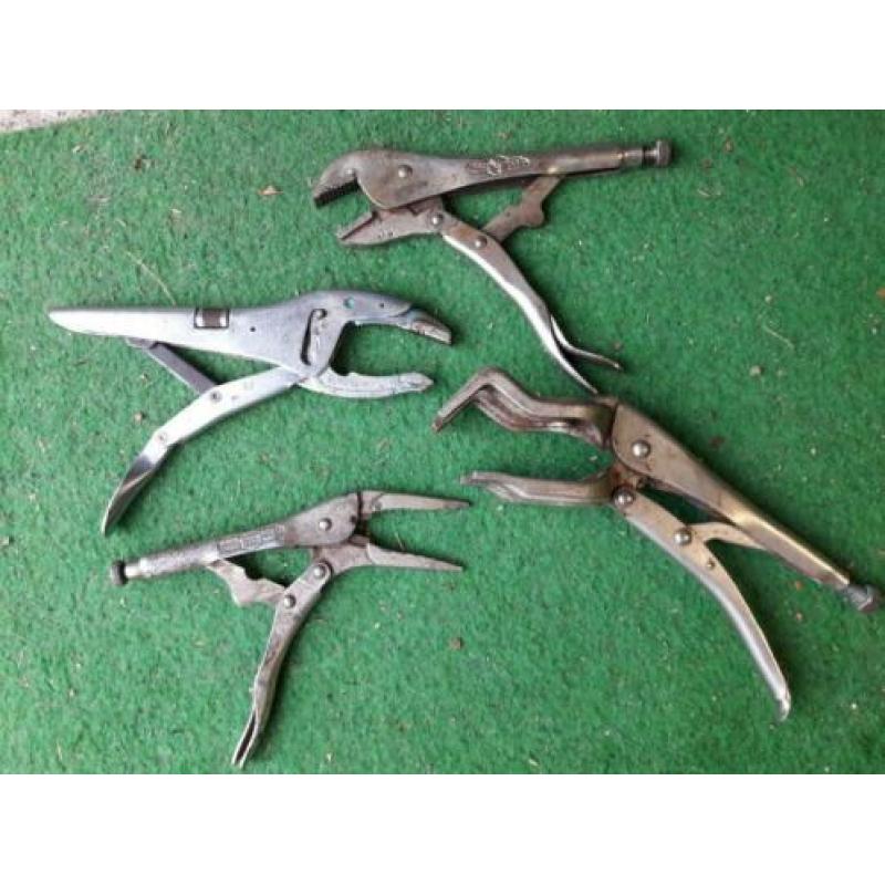 Set van 4 griptangen / lastangen