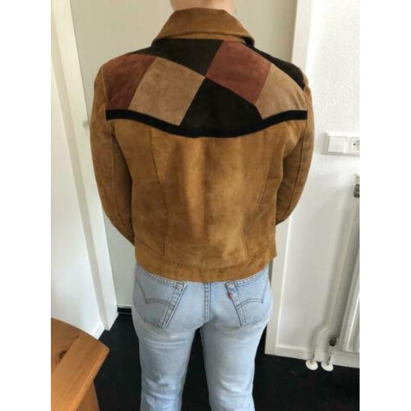 Mango GENUINE LEATHER - leren jas maat s