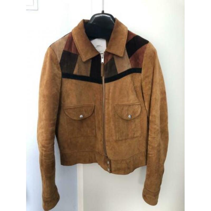 Mango GENUINE LEATHER - leren jas maat s