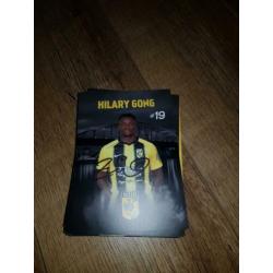 Setje spelerskaarten Vitesse 2020 + originele handtekeningen