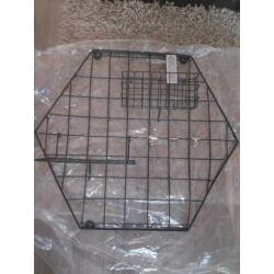 Wandrek metaal zwart 50x50 cm h&s collectie incompleet nieuw