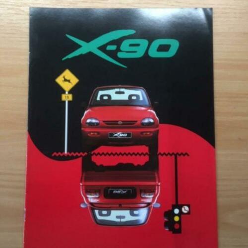 Autofolder/Brochure Suzuki X-90 1996 12 pagina's