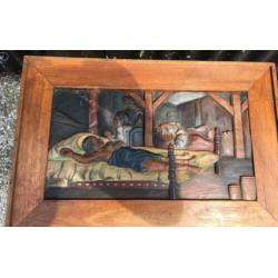 Opiumtafel houtsnijwerk opium tafel indonesie massief teak