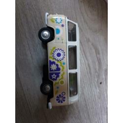 creme wit welly volkswagen vw t2 flower power bloem