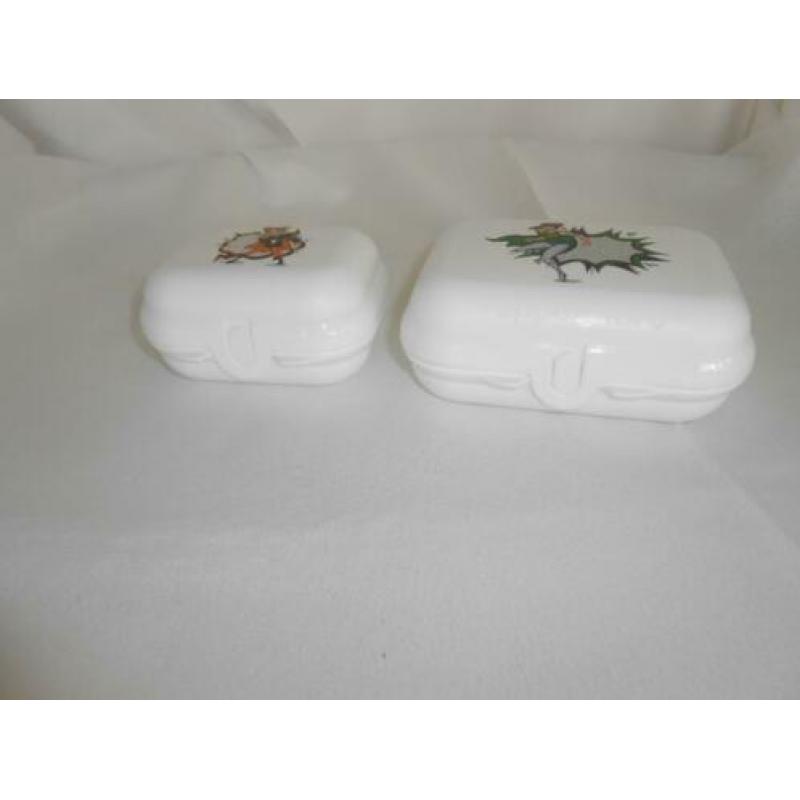 T347 Twee smartclipdoosjes. Mini en klein met supervrouw