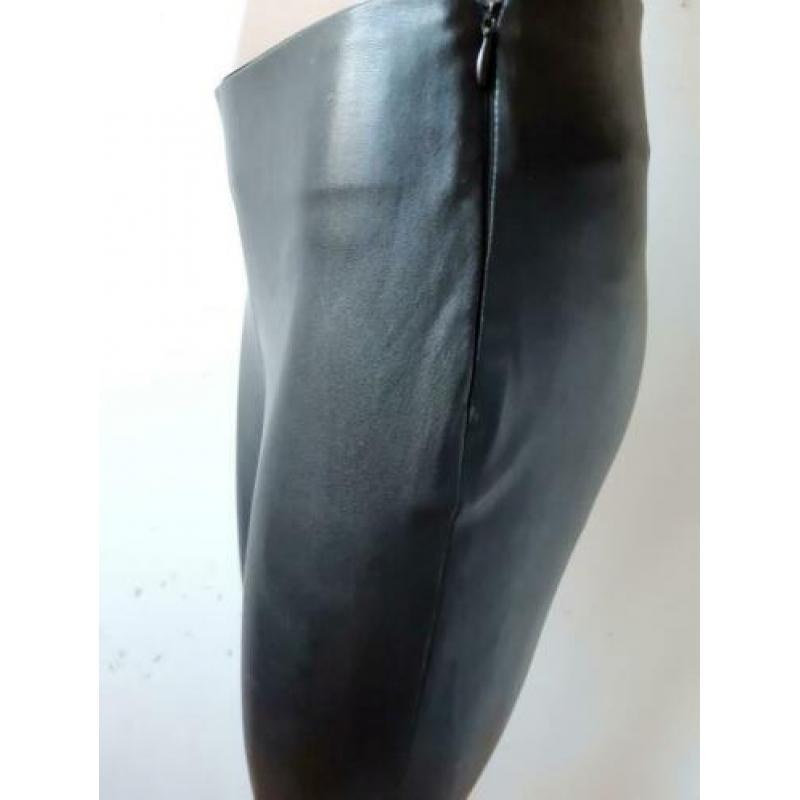 Pu leer stretch broek, mt 36 TREND one
