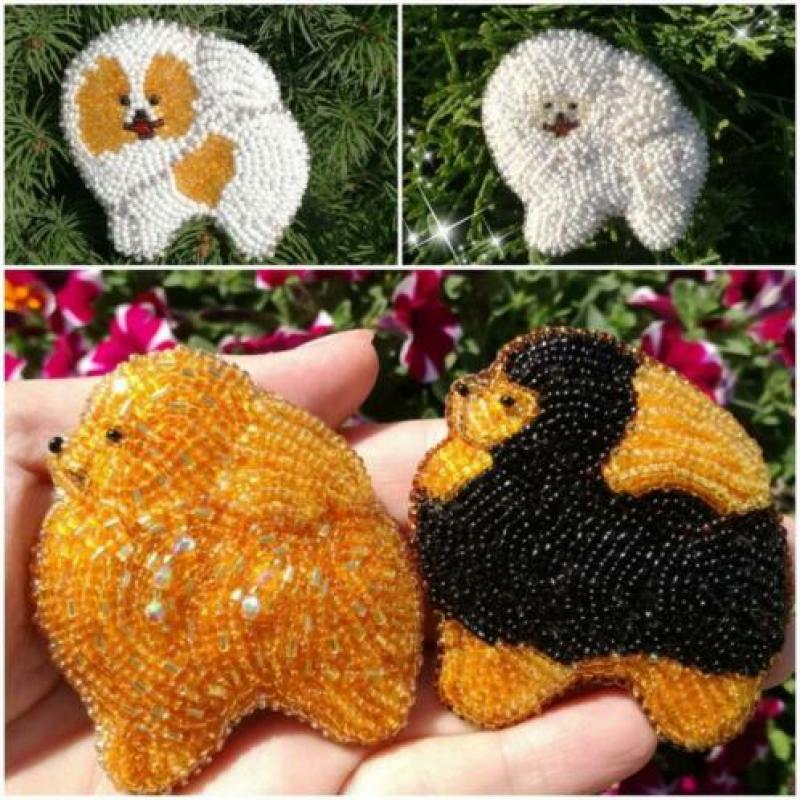 Echt Lederen Broche en kraaltjes