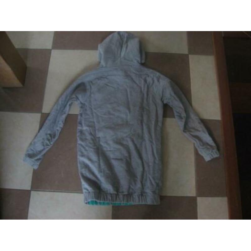 zgan grijze Minimum lange hoodie / sweatjurk, mt 36