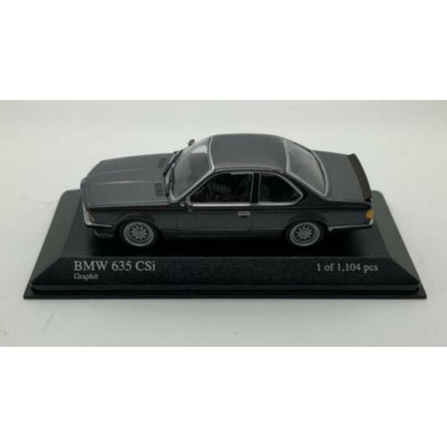 BMW 635 CSI (E24) Grijs Metallic Minichamps 1:43