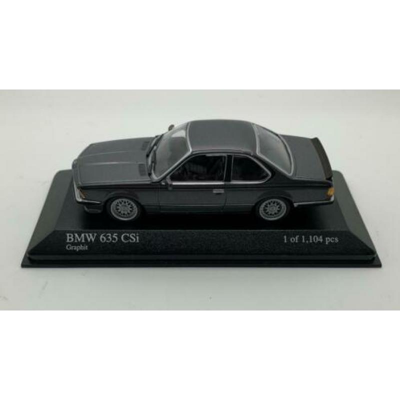BMW 635 CSI (E24) Grijs Metallic Minichamps 1:43
