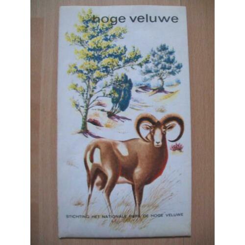 Oude wandelkaart - Hoge Veluwe - ANWB