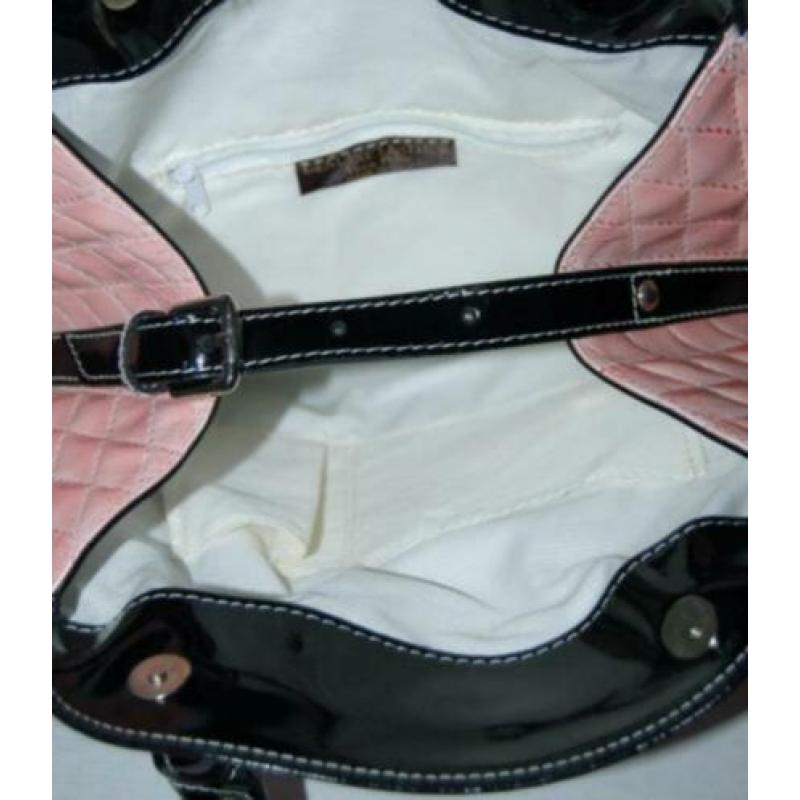 NIEUWE VERA PELLE leren, lederen handtas, tas, leer, roze