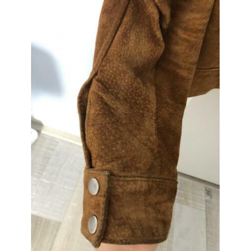 Mango GENUINE LEATHER - leren jas maat s