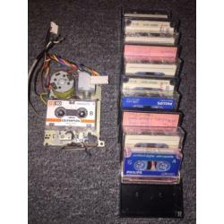 Antwoord-apparaat cassette loopwerk en 11 micro cassettes
