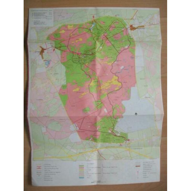 Oude wandelkaart - Hoge Veluwe - ANWB