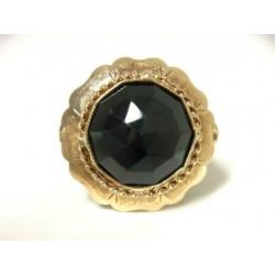 TN-4720419 Antiek Gouden Rozet Ring Facetgeslepen Granaat
