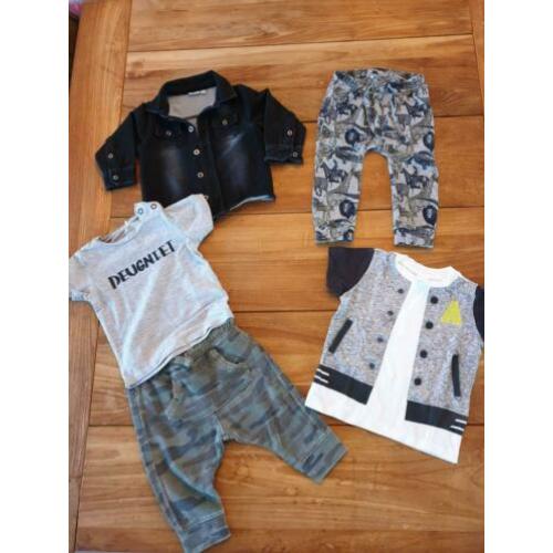 Klein pakket stoere jongenskleertje mt 68 ZGAN