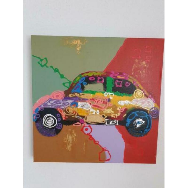 Te koop: Olieverf schilderij, VW KEVER
