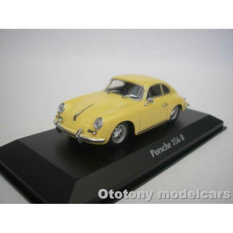 Porsche 356 B 1961 Geel 1/43 Maxichamps