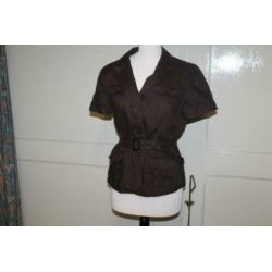 vlot linnen blouse mt 42 KOOPJE