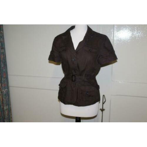 vlot linnen blouse mt 42 KOOPJE