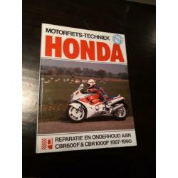 Honda CBR 600 en 1000 1987 1990 Peters handboek werkplaats