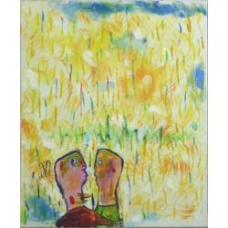Schilderij Jan Oosterman 'Rendez-Vous' 1995