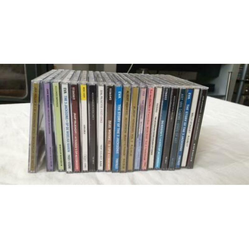 Mooi Collectie van 21 cd's Accordeon muziek diverse titels