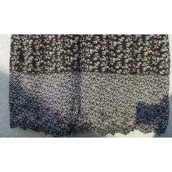 ASHLEY BROOKE zwart/wit stretch jurk met strass mt 40