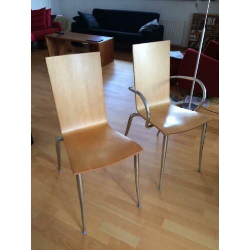 Olly Tango Starck Driade eettafelstoelen