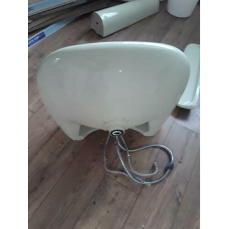 Retro/vintage complete wastafelset