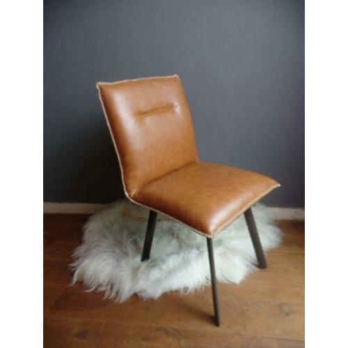 Set van 2 Eetkamerstoel Montana gerecycled leer DTP import