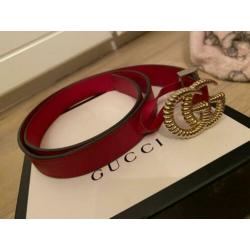 Originele gucci riem rood met ribbellogo