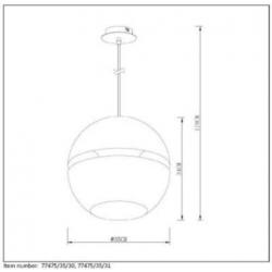 Hanglamp witte bol