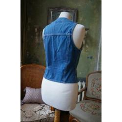 Vintage spijkergoed vest gilet Chipie mt 36/38