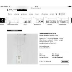 Prandina Sera s3 design Led lampen ( set van 2)