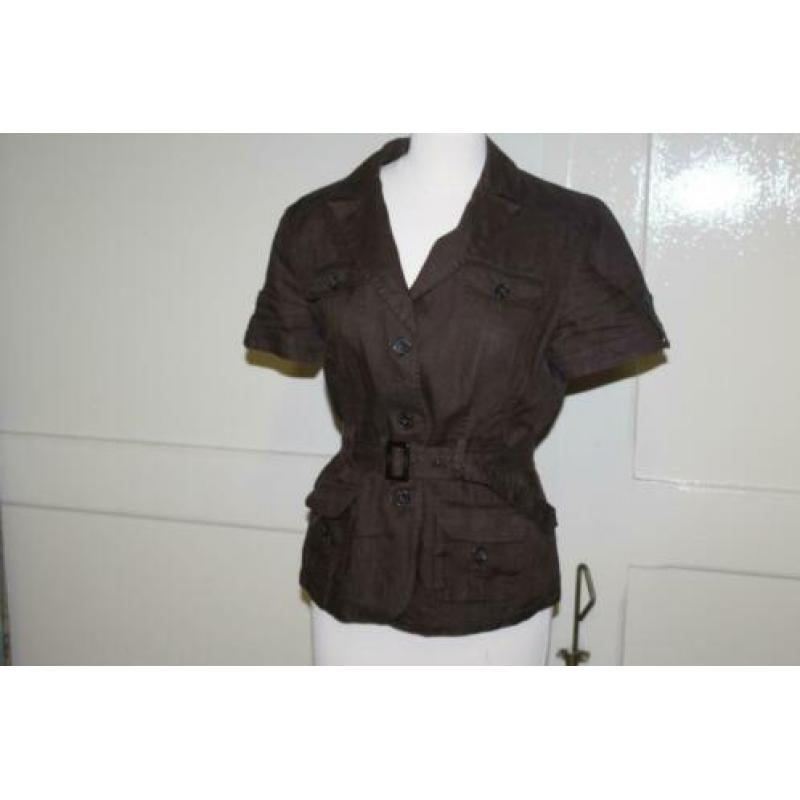 vlot linnen blouse mt 42 KOOPJE