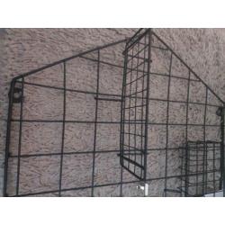Wandrek metaal zwart 50x50 cm h&s collectie incompleet nieuw