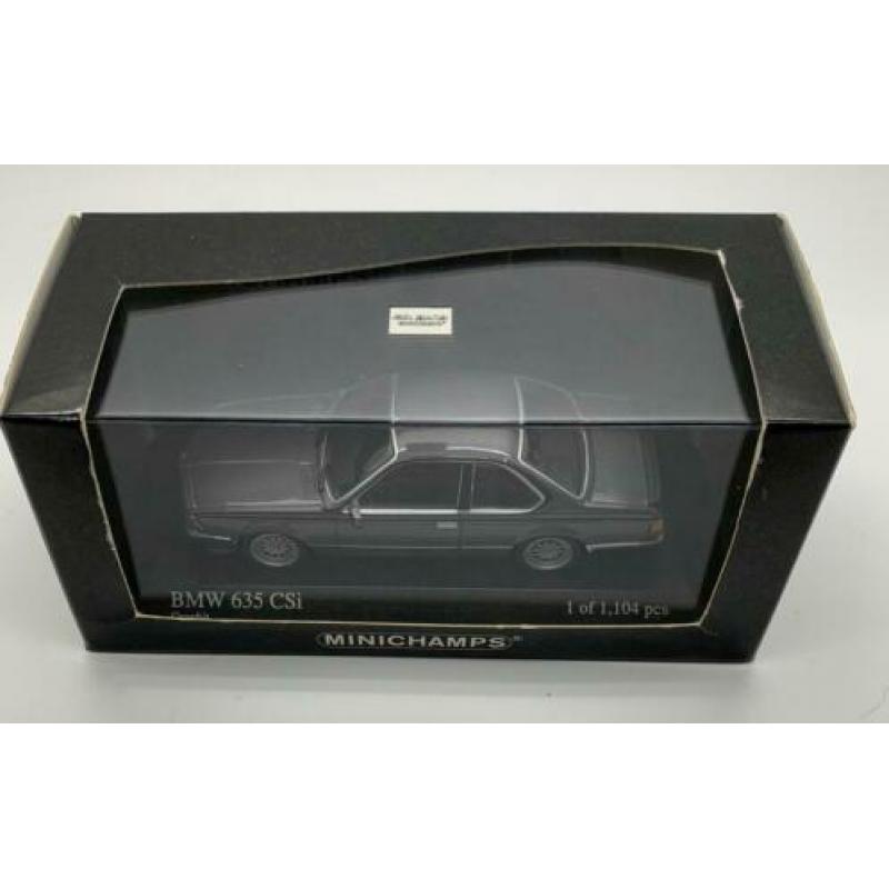 BMW 635 CSI (E24) Grijs Metallic Minichamps 1:43