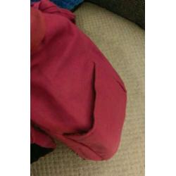 Leuke roze schoudertas vn stof zgan shopper tas van Claire's