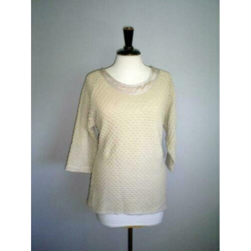 LECOMTE beige dubbele top maat 40